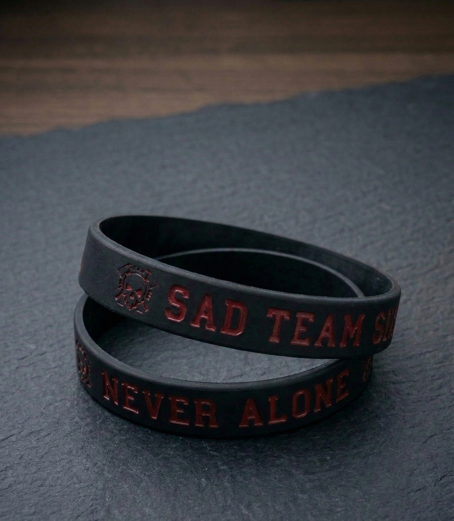 Official "Never Alone" Sad Team Six Supporter Wristband