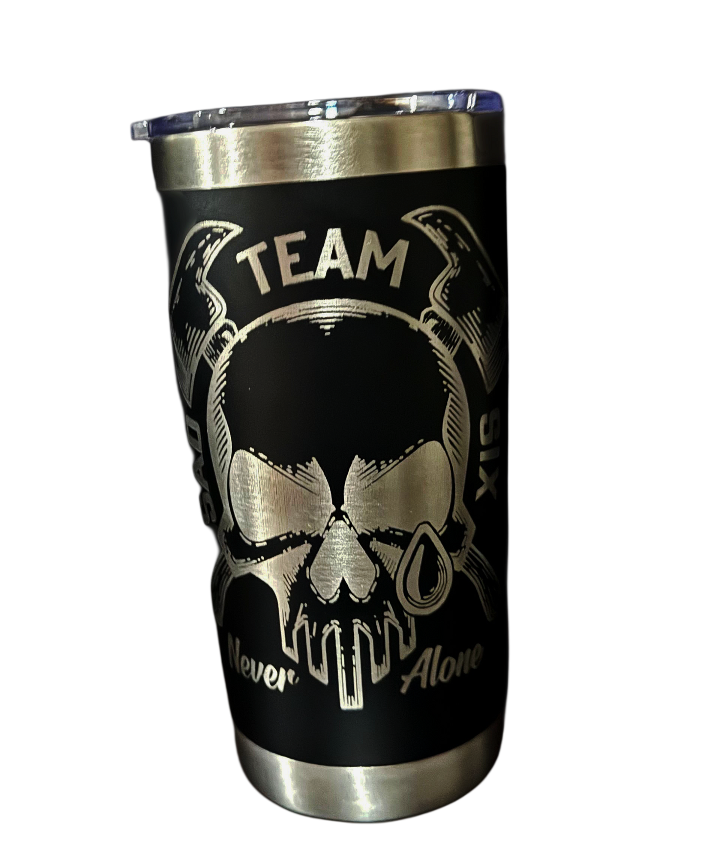 Sad Team Six Black 20 oz Tumbler with Magnetic top