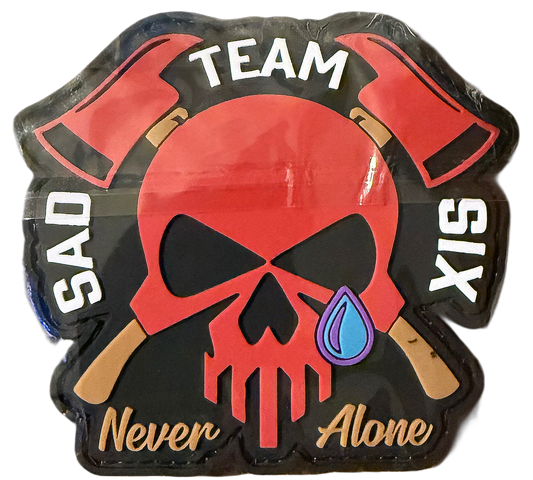 Sad Team Six 3"x3" PVC Patch w/Velco backing