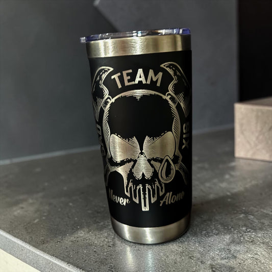 Sad Team Six Black 20 oz Tumbler with Magnetic top