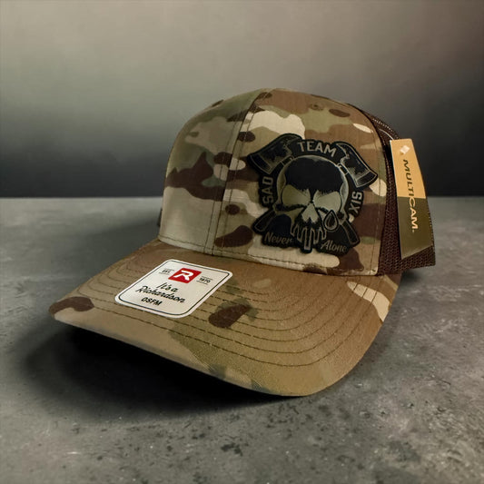 SadTeamSix “Never Alone” Snapback Camo Trucker Hat