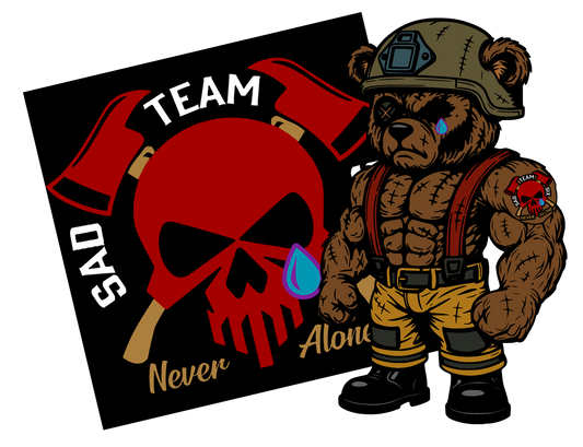 Sad Team Six/Stitches 3" Vinyl Sticker Pack